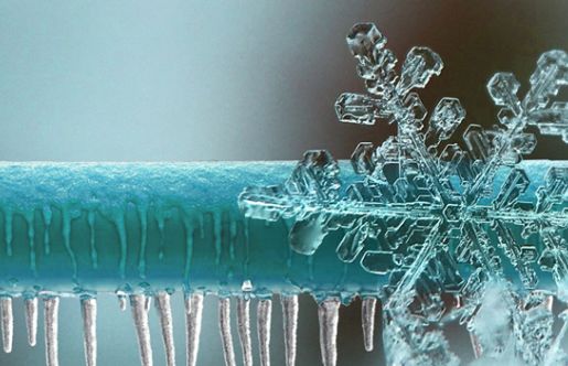 image d'un tuyau gelé