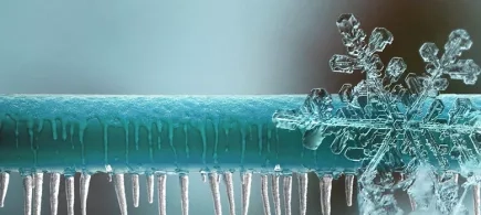 image d'un tuyau gelé