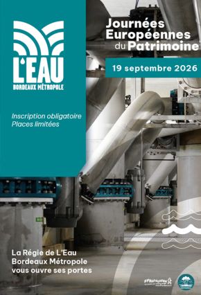 Affiche journées européennes du patrimoine  - © Régie de L'Eau Bordeaux Métropole © © Régie de L'Eau Bordeaux Métropole